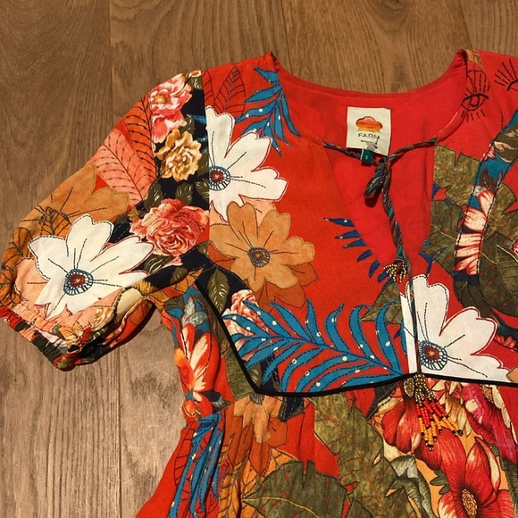 Farm Rio Bordado Flores Tropical Red
Mini Dress - Picture 4 of 7